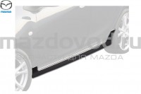 Накладки на пороги для Mazda 2 (DE) (5HB) (MAZDA) DF71V4910F