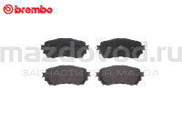 Колодки тормозные передние для Mazda 6 (GJ/GL) (BREMBO) P49048 