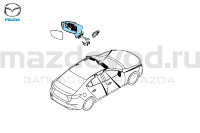 Корпус левого зеркала заднего вида для Mazda 3 (BN) (MAZDA) BAER69181A BAER69181