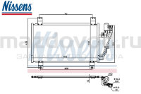 Радиатор кондиционера для Mazda CX-3 (DK) (NISSENS) 940779