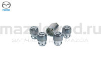 Гайки секретные с 1 ключом (17 мм) для Mazda 2 (DE) (MAZDA) 410078913 