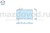 Радиатор охлаждения ДВС для Mazda 6 (GH) (МКПП) (2.5) (MAZDA) L3R415200D L3R415200C L3R415200B 