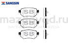 Колодки тормозные RR для Mazda 6 (GJ/GL) (электо) (SANGSIN)