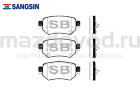 Колодки тормозные RR для Mazda 6 (GJ/GL) (электо) (SANGSIN)