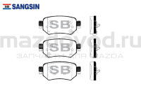 Колодки тормозные RR для Mazda 6 (GJ/GL) (электо) (SANGSIN) SP4070 