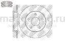 Диски тормозные RR для Mazda 3 (BK/BL) (2.0/2.3) (NiBK)