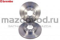 Диски тормозные передние для Mazda 3 (BK/BL) (ДВС-1.6) (BREMBO) 09946424 MAZDOVOD.RU +7(495)725-11-66 +7(495)518-64-44 8(800)222-60-64
