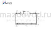 Радиатор охлаждения ДВС для Mazda 6 (GH) (МКПП) (2.5) (AVA) MZ2224 