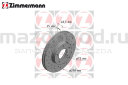 Диски тормозные FR для Mazda 5 (CR/CW) (ПЕРФ.) (R15) (ZIMMERMANN)