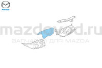 Теплоизоляция пола (задняя часть №1) для Mazda 3 (BK) (MAZDA) BP4K56453G BP4K56453H 