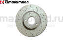 Диски тормозные FR для Mazda 5 (CR/СW) (ПЕРФ.) (R16) (ZIMMERMANN)