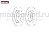 Диски тормозные задние для Mazda 3 (BK;BL) (2.0/2.3) (FERODO) DDF1546C