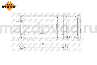 Радиатор ДВС для Mazda 5 (CW) (NRF) 59205