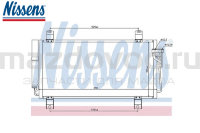 Радиатор кондиционера для Mazda 6 (GH) (NISSENS) 940032  MAZDOVOD.RU +7(495)725-11-66 +7(495)518-64-44 8(800)222-60-64