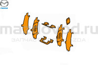 Противоскрипные пластины FR колодок для Mazda CX-5 (KE;KF) (MAZDA) K0Y13329Z   MAZDOVOD.RU +7(495)725-11-66 +7(495)518-64-44 8(800)222-60-64