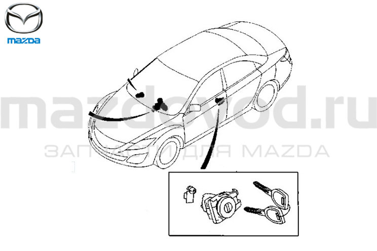 Lichinka Voditelskoj Dveri Dlya Mazda 6 Gh Mazda G3ym76220 Mazdovod Ru 7 495 725 11 66 7 495 518 64 44 8 800 222 60 64