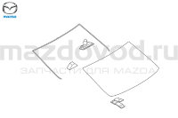 Уплотнитель заднего стекла для Mazda 6 (GJ/GL) (верх) (MAZDA) GHK150611B GHK150611A GHK150611 