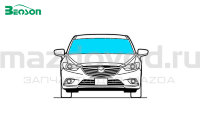 Стекло лобовое для Mazda 6 (GG) (W/O RS) (05-08) (BENSON) 5164AGNW1P