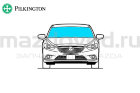Стекло лобовое для Mazda 6 (GG) (W/O RS) (05-08) (PILKINGTON)