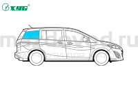 Стекло заднее правое для Mazda 5 (CW) (GREEN) (XYG) MAZ511SWRHX  