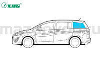 Стекло заднее левое для Mazda 5 (CW) (GREEN) (XYG) MAZ511SWLHX 