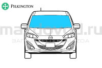 Стекло лобовое для Mazda 5 (CW) (IWMA) (PILKINGTON) 5168AGN1P 