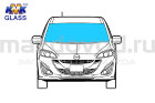 Стекло лобовое для Mazda 5 (CW) (IWMA) (KMK GLASS)