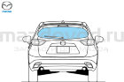 Стекло крышки багажника для Mazda CX-5 (KE) (DARK) (W/ANTENNA) (MAZDA)