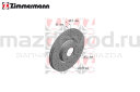 Диски тормозные FR для Mazda 3 (BK/BL) (2.3) (ПЕРФ.) (ZIMMERMANN)