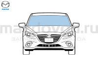 Стекло лобовое для Mazda 3 (BM) (W/HBC; W/LDW; W/RS) (MAZDA) BHS5639009D BHS563900A BHS563900A9D BHS563900B BPN263900A BPN263900B BPN263900C BHS563900 BHS563900B9D