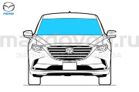 Стекло лобовое для Mazda CX-9 (TC) (MAZDA) TM5563900A9D 